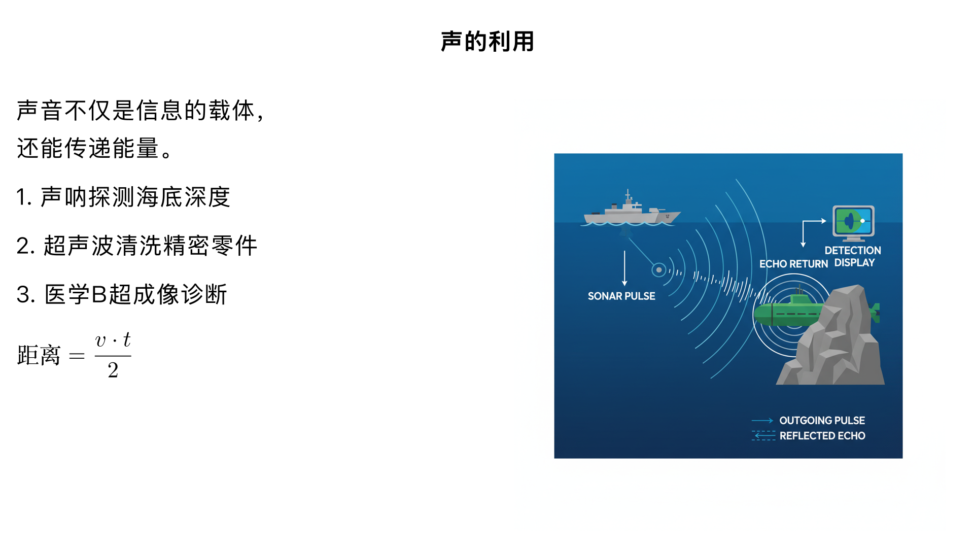 七年级物理/声现象/声的利用