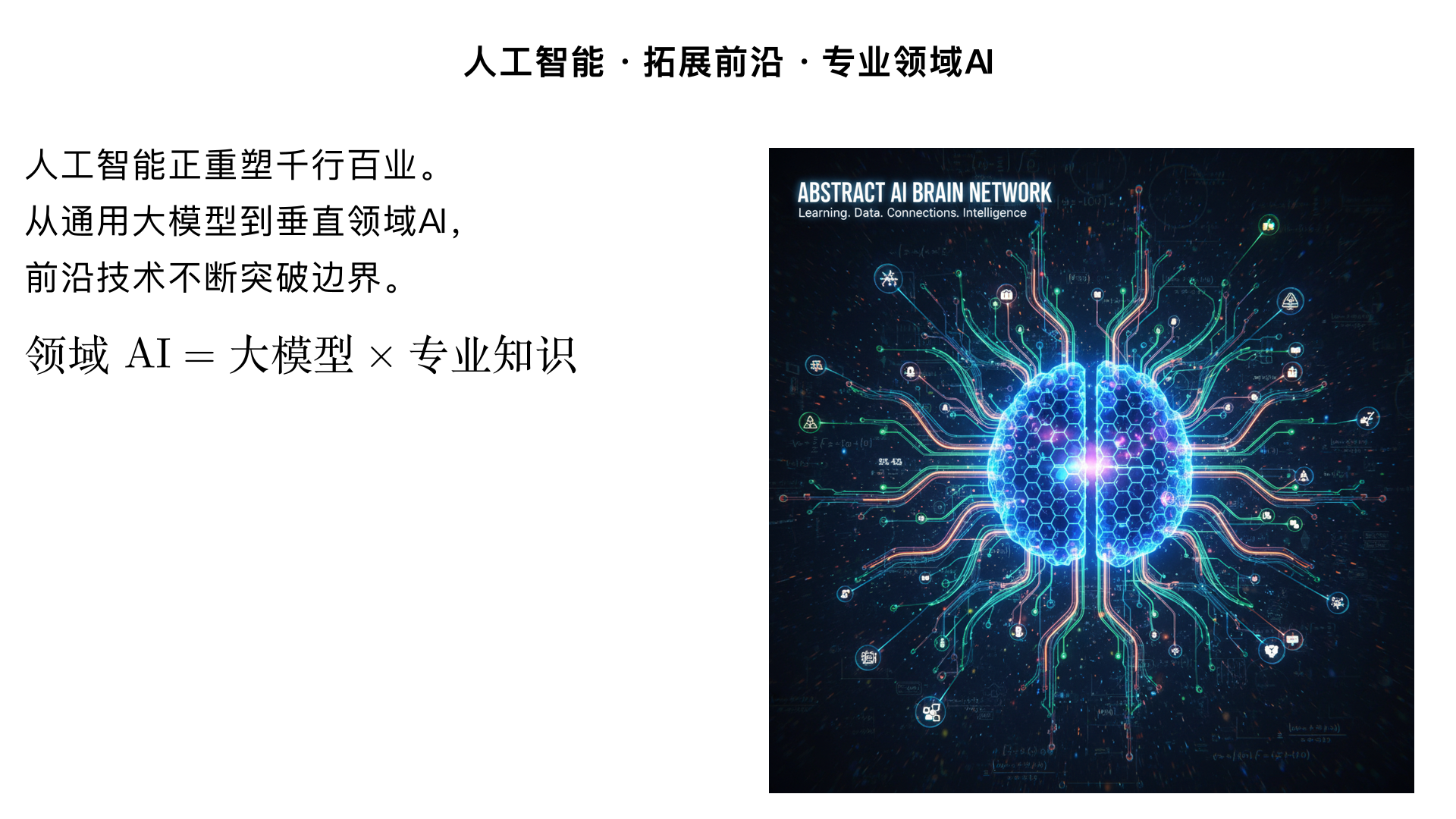 人工智能/拓展前沿/专业领域AI