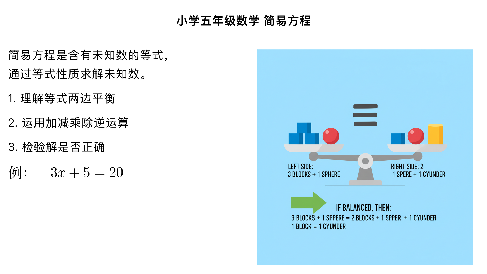 小学五年级数学/简易方程