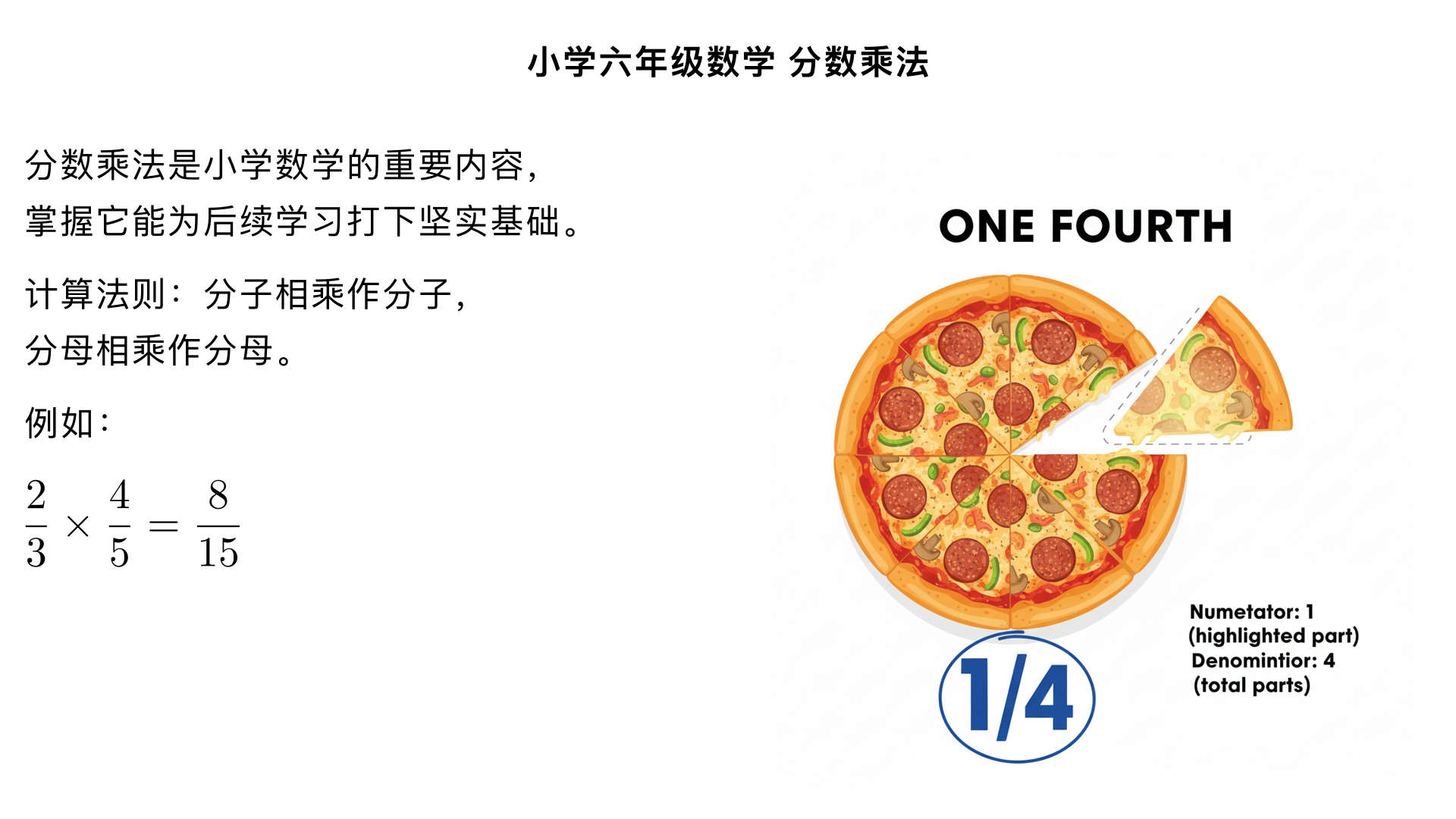 小学六年级数学/分数乘法