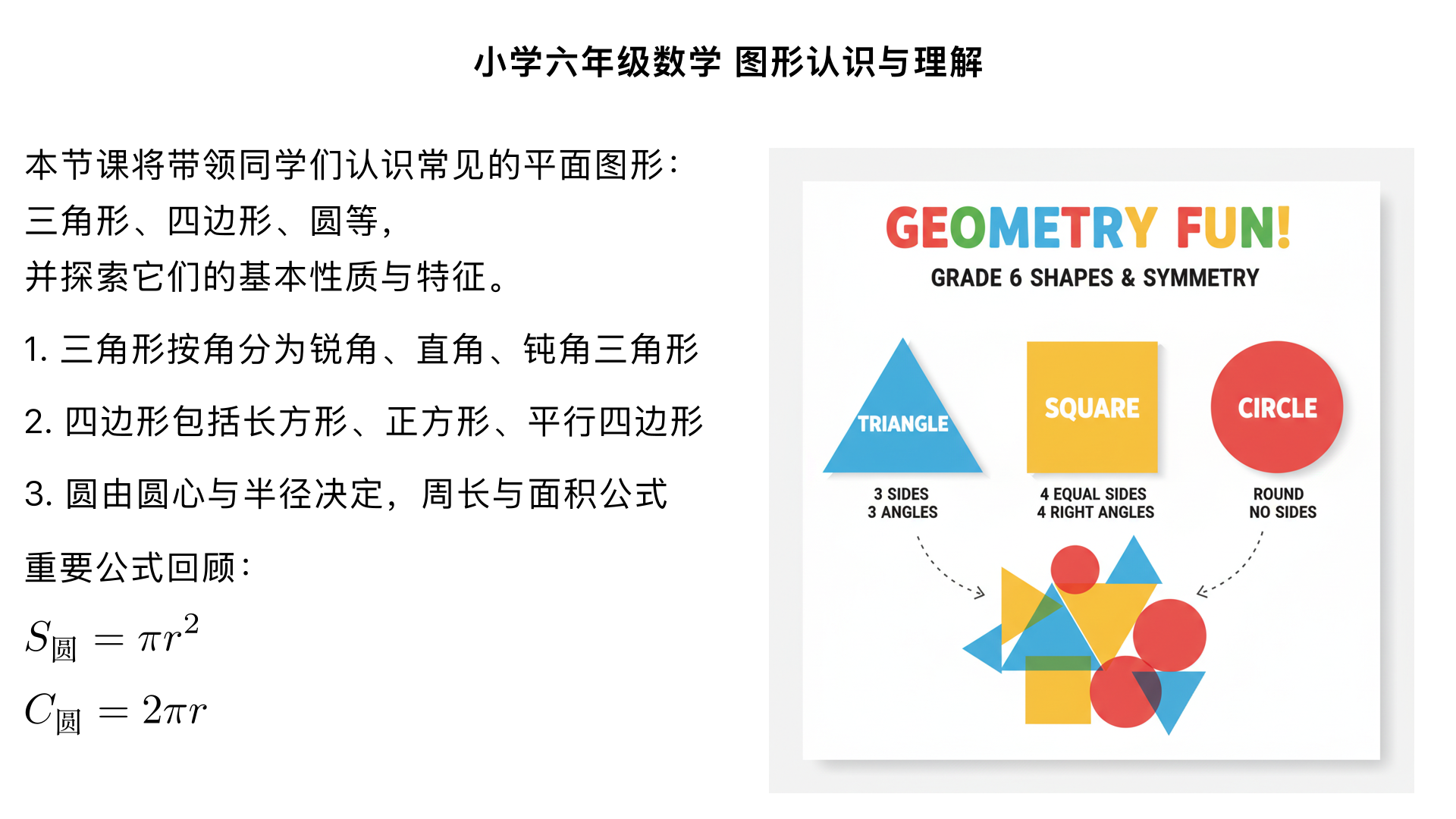 小学六年级数学/图形认识与理解