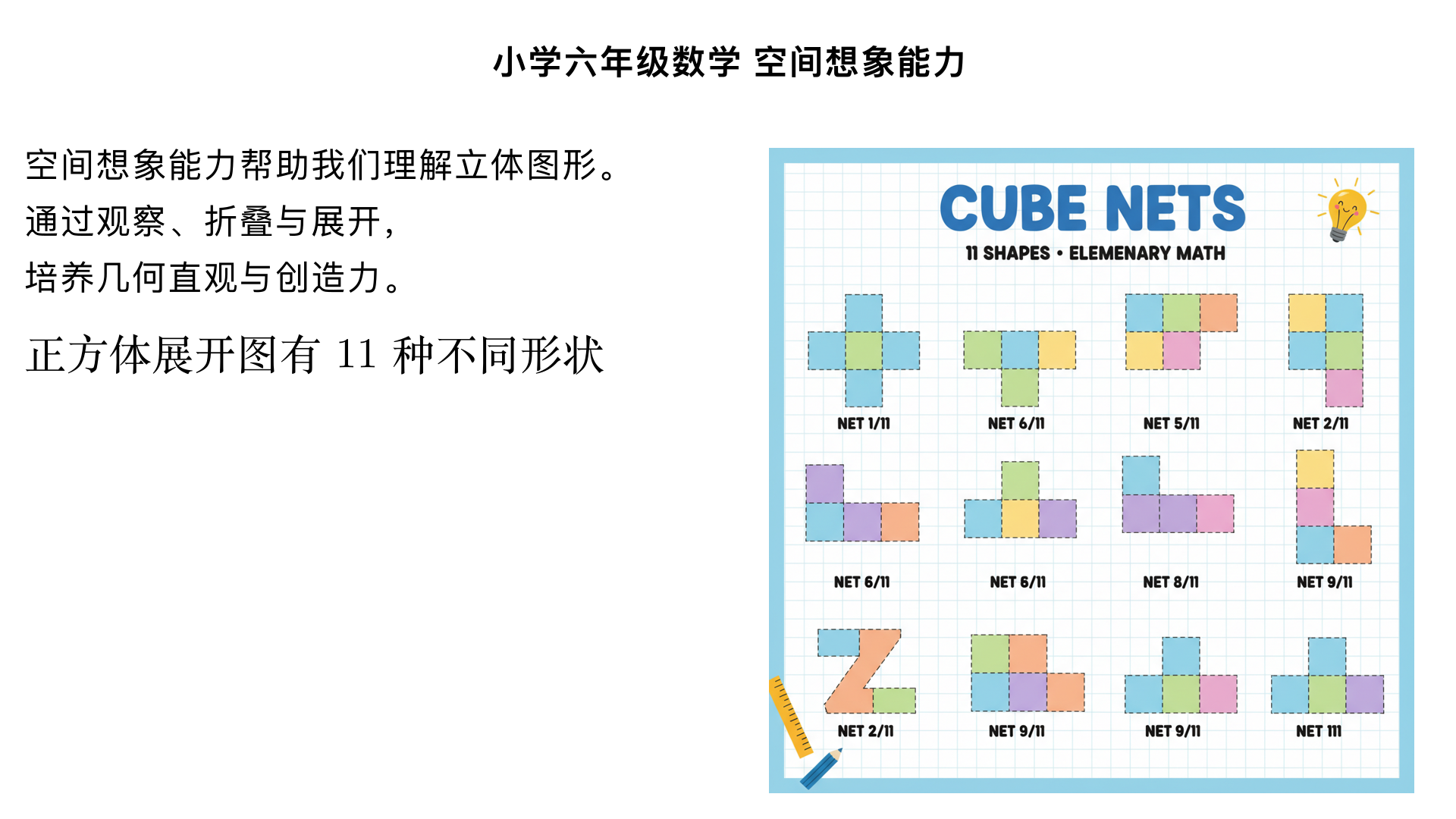 小学六年级数学/空间想象能力