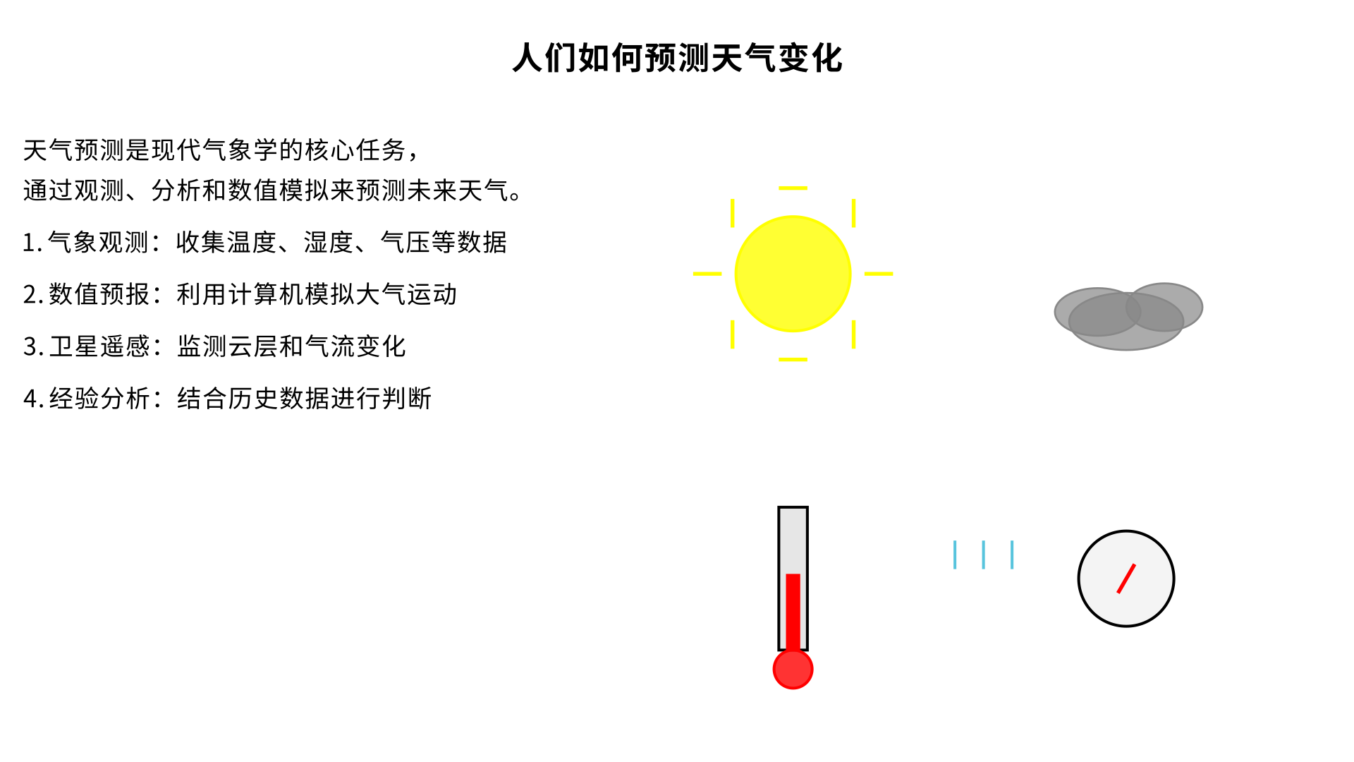 人们如何预测天气变化